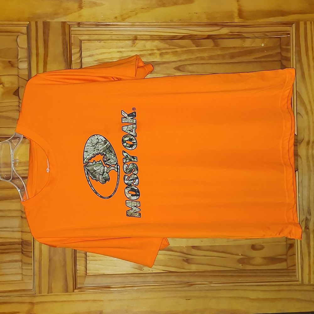 Mossy Oak Men's Vibrant Orange Tee